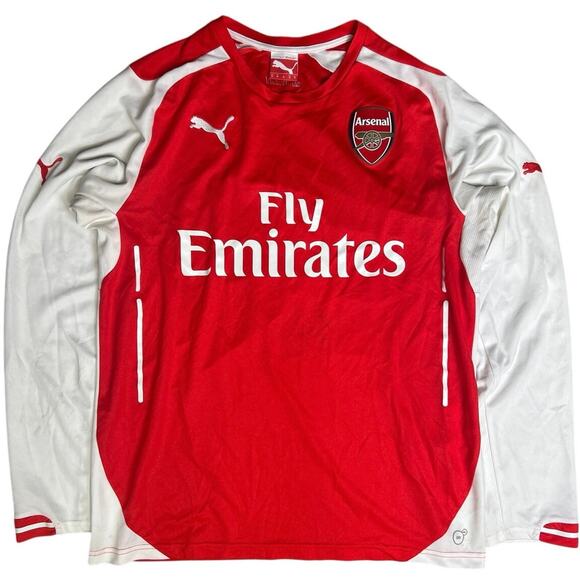 Puma Arsenal Home Men's Stadium Long Sleeve 14-15 Jersey Size Medium - Picture 1 of 8